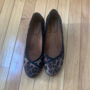 Hush Puppies leopard heels